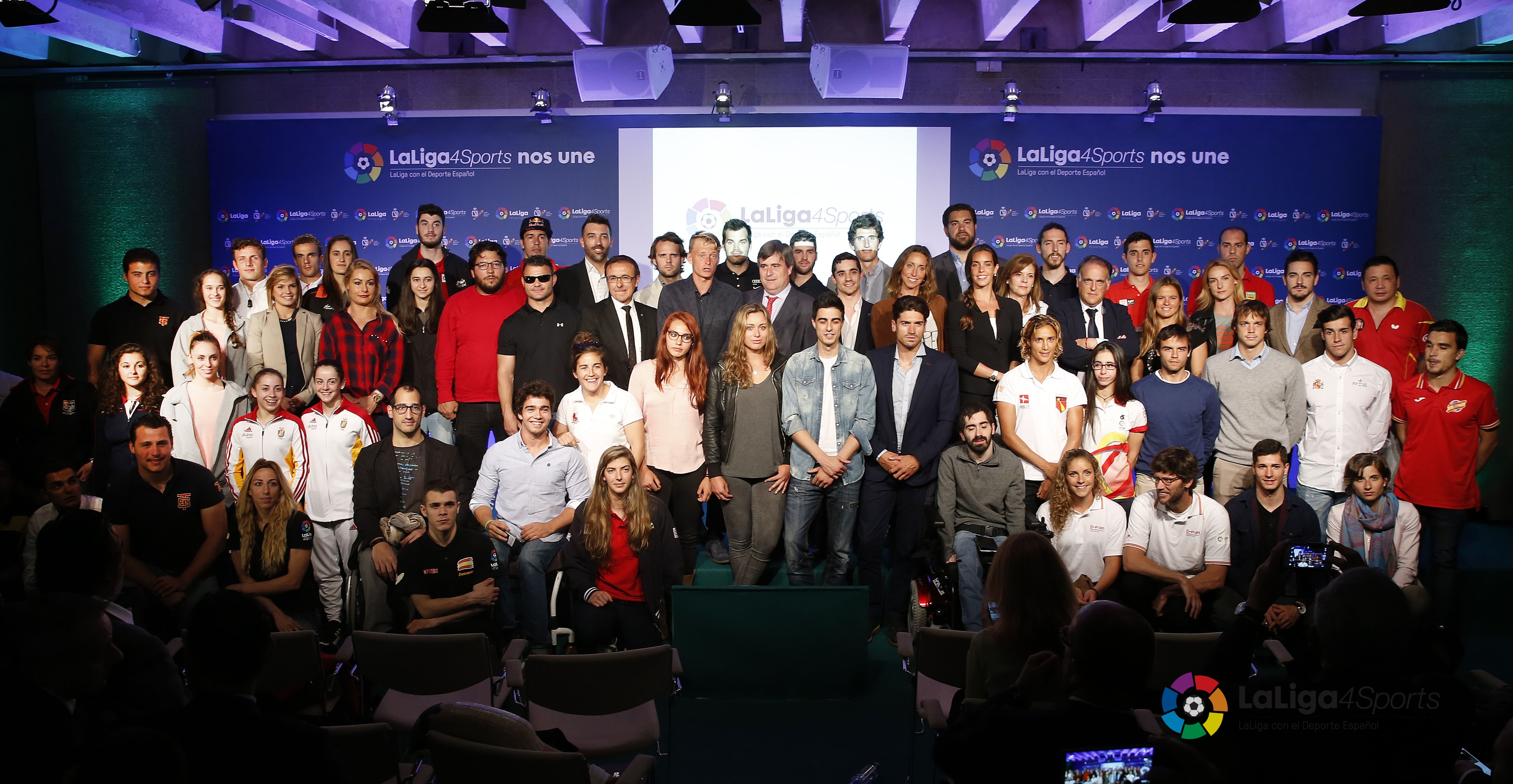 Ioseba Fern&aacute;ndez y Javier Fern&aacute;ndez, en la presentaci&oacute;n oficial de LaLiga4Sports